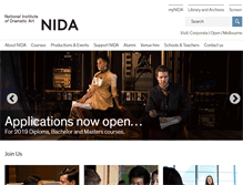 Tablet Screenshot of nida.edu.au