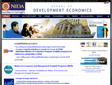 Tablet Screenshot of econ.nida.ac.th