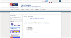 Desktop Screenshot of finance.nida.ac.th