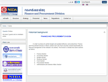 Tablet Screenshot of finance.nida.ac.th