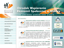 Tablet Screenshot of ekonomiaspoleczna.nida.pl